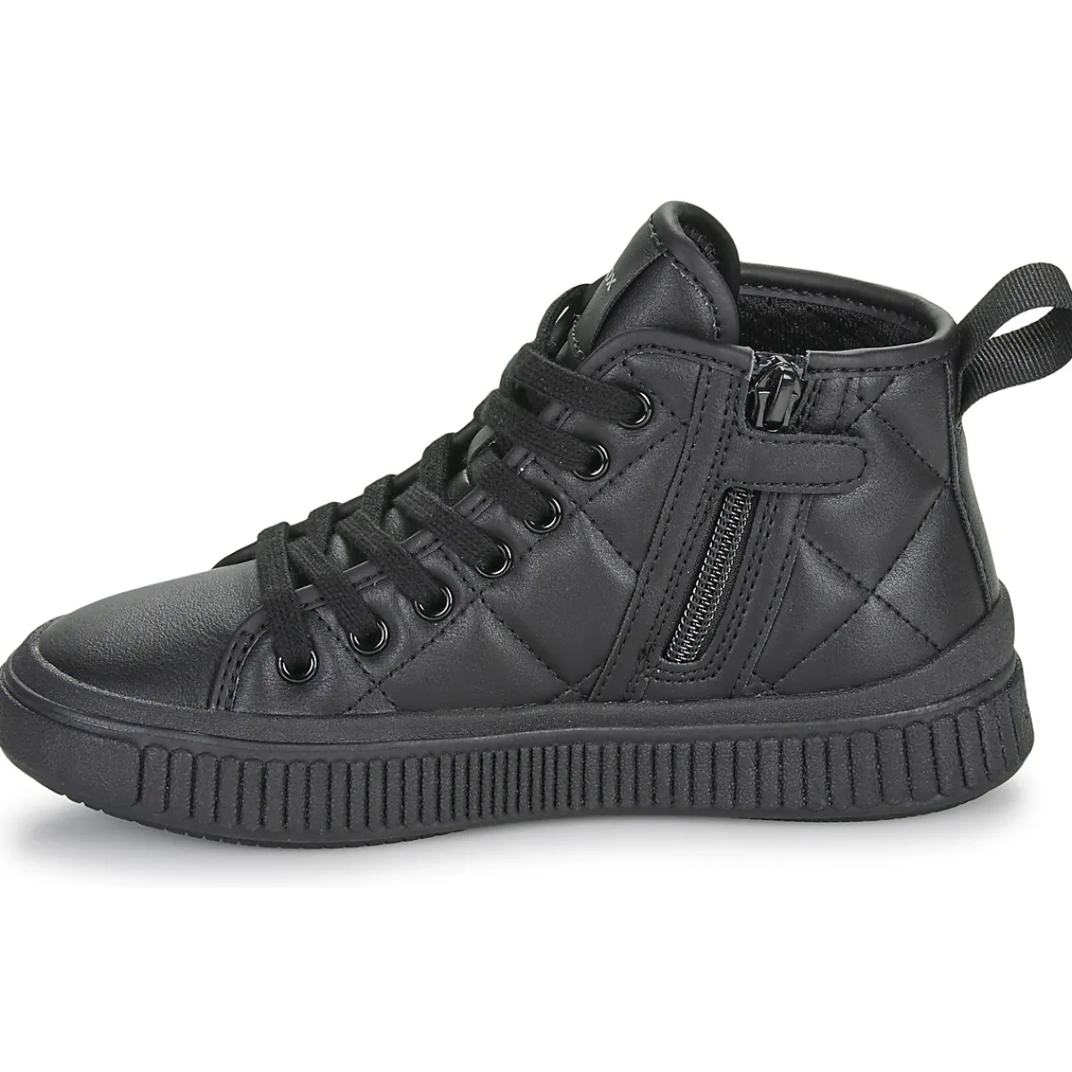 Baskets Mode^Geox - J LAQUINNY GIRL Noir