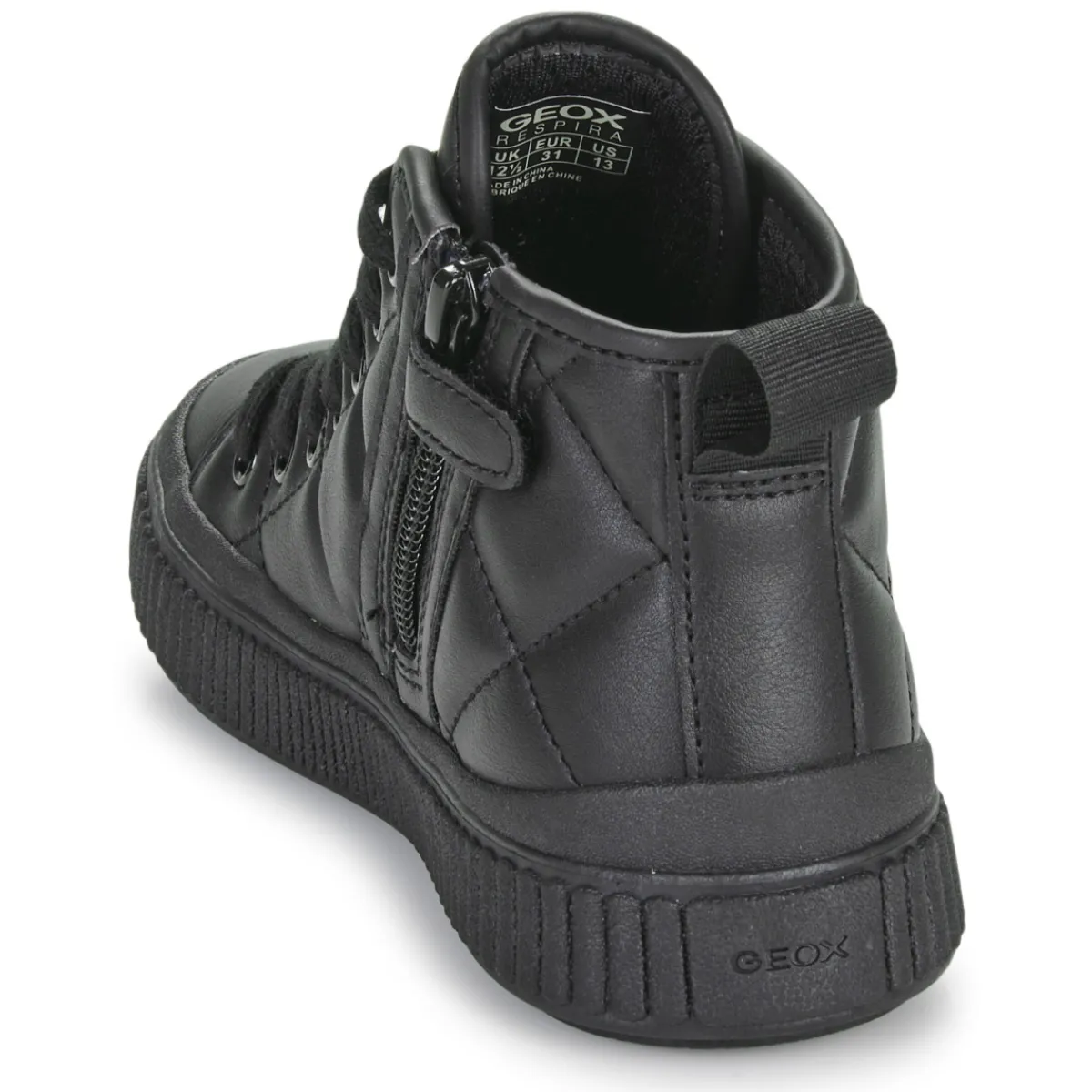 Baskets Mode^Geox - J LAQUINNY GIRL Noir