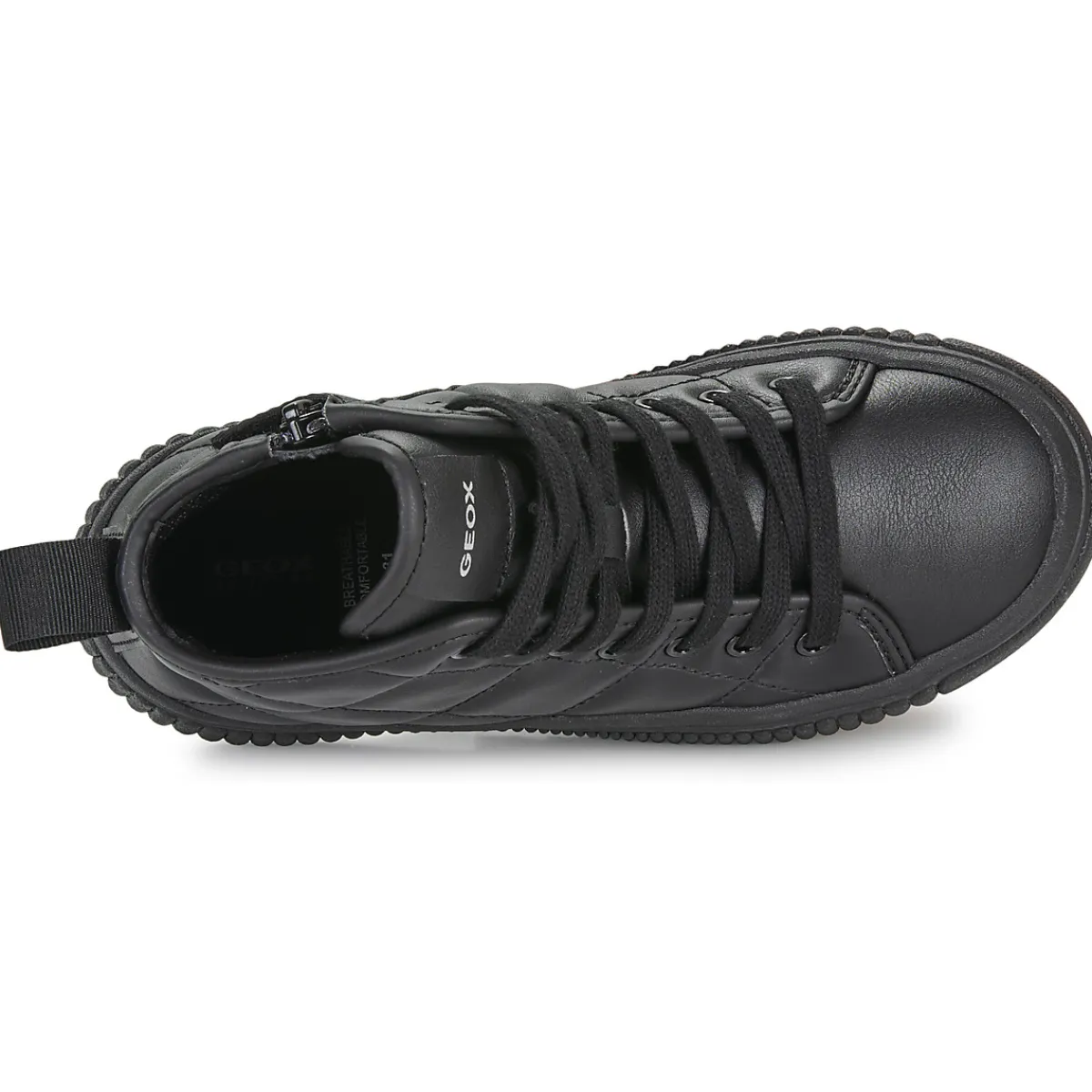Baskets Mode^Geox - J LAQUINNY GIRL Noir