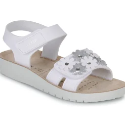 Sandales Et Nu-pieds^Geox - J SANDAL COSTAREI GI Blanc