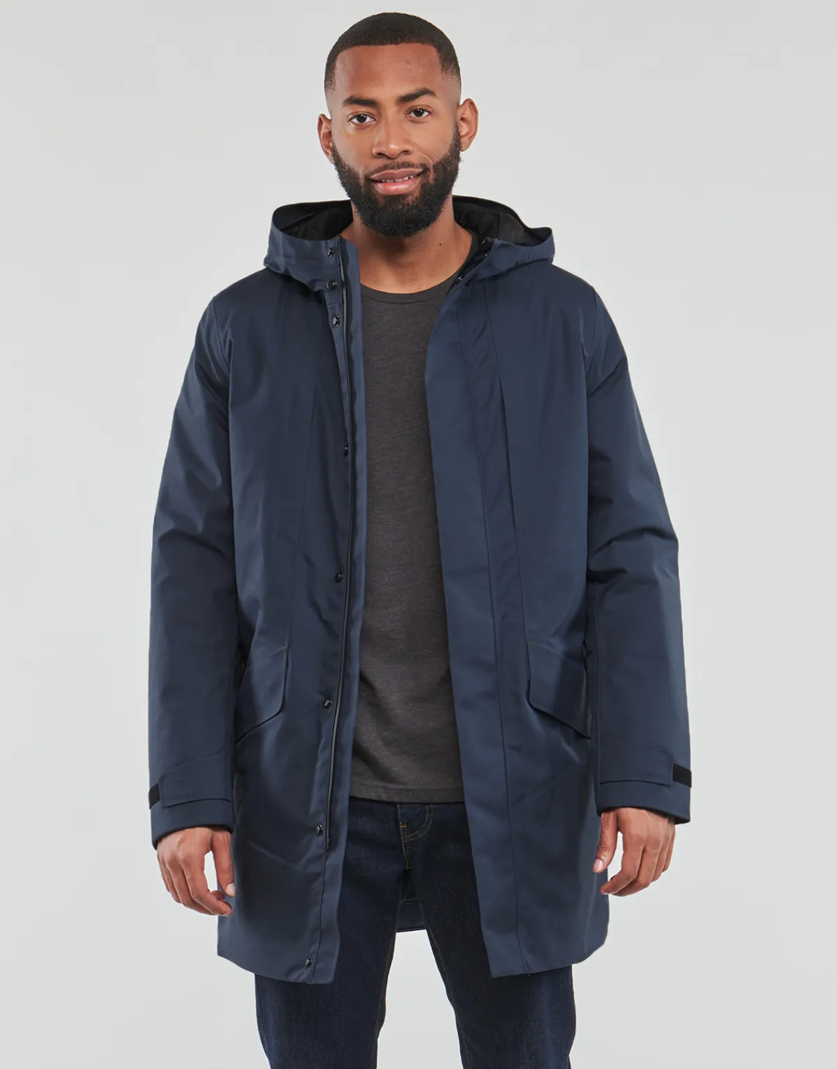 Manteaux^Geox - M CLINTFORD LONG PAR Bleumarine