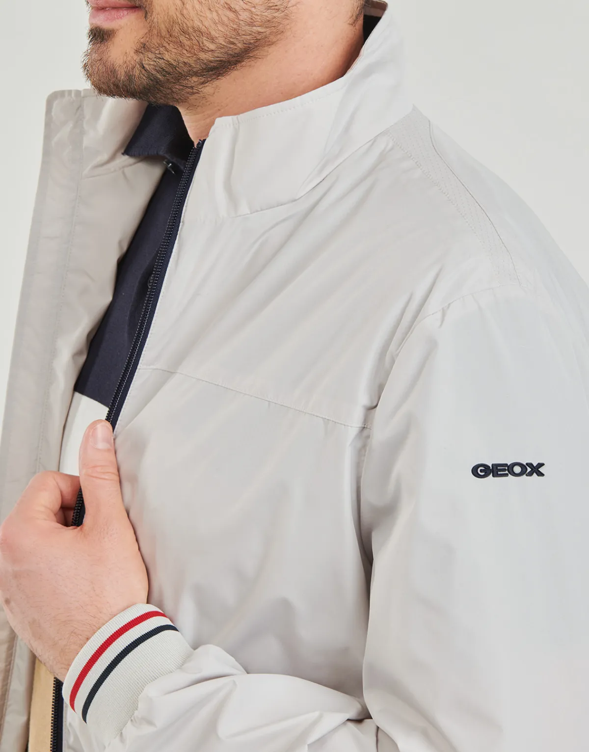 Vestes^Geox - M JHARROD BOMBER Gris