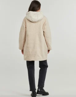 Manteaux^Geox - W CALITHE LONG COAT Beige