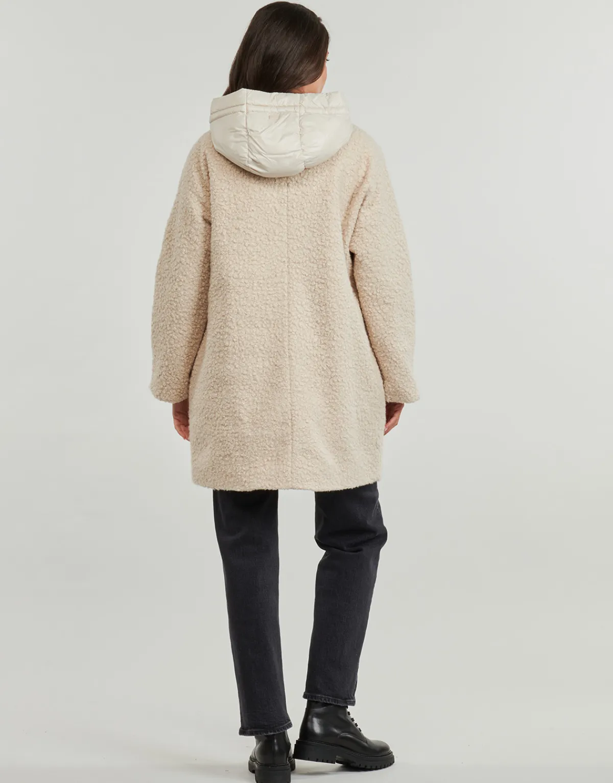 Manteaux^Geox - W CALITHE LONG COAT Beige