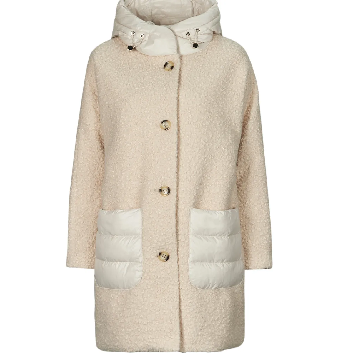 Manteaux^Geox - W CALITHE LONG COAT Beige