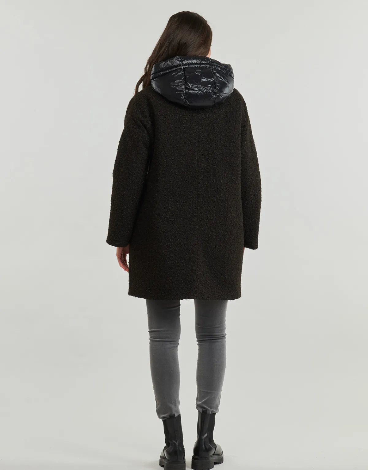 Manteaux^Geox - W CALITHE LONG COAT Noir
