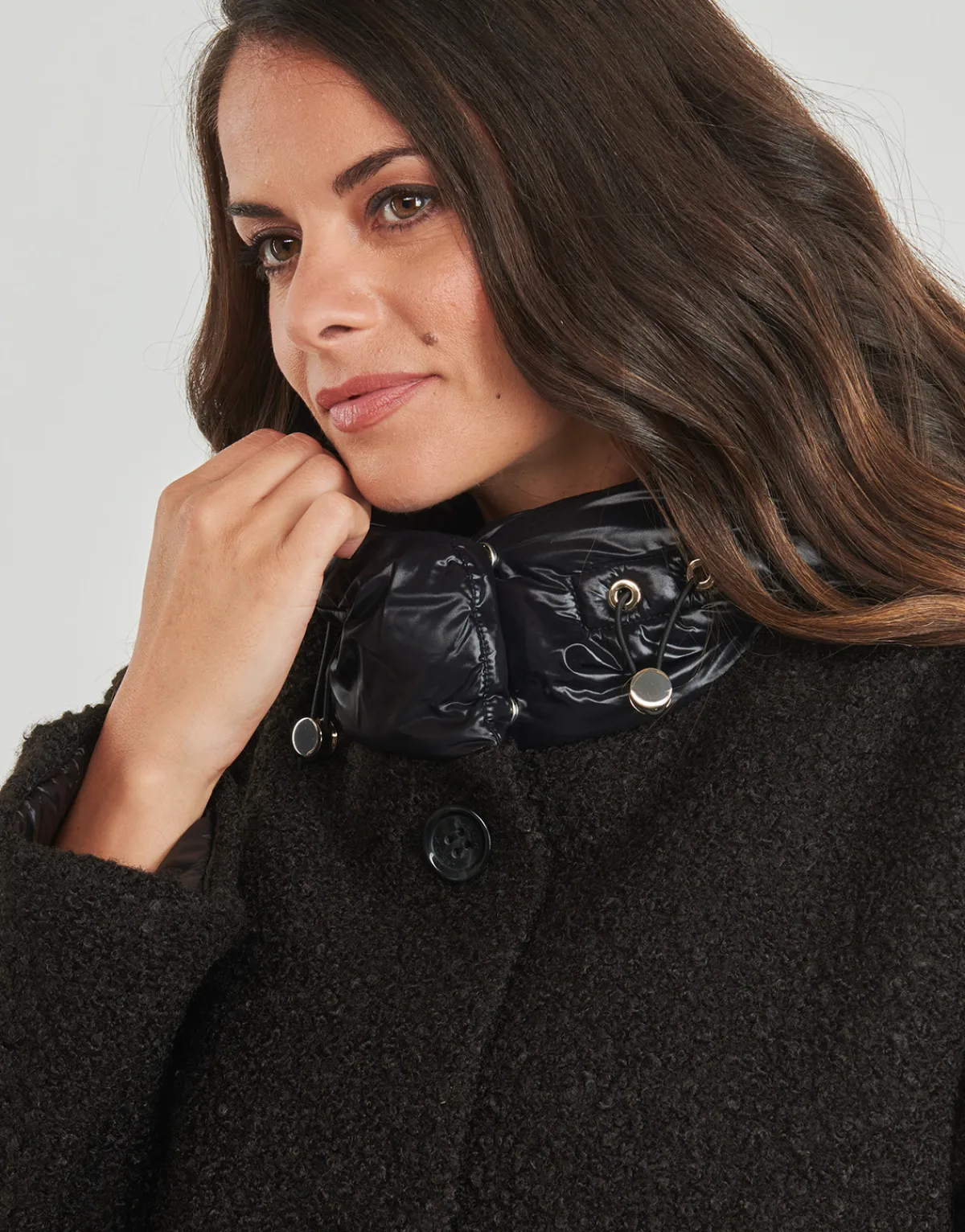 Manteaux^Geox - W CALITHE LONG COAT Noir