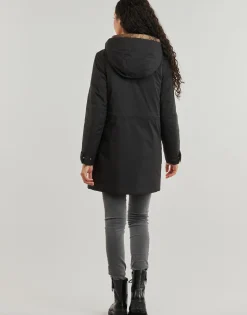 Manteaux^Geox - W FELICITY ABX LONG Noir