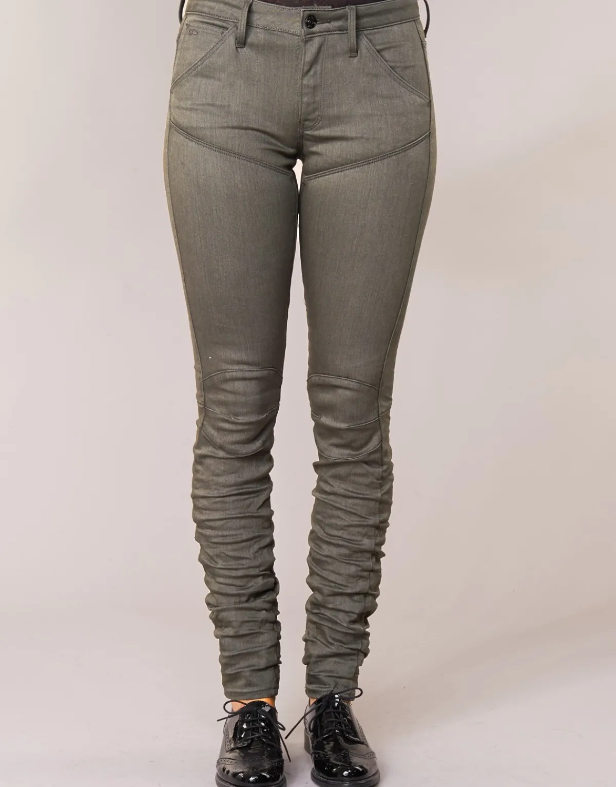 Jeans^G-Star Raw - 5620 STAQ 3D MID SKINNY COJ WMN Kaki