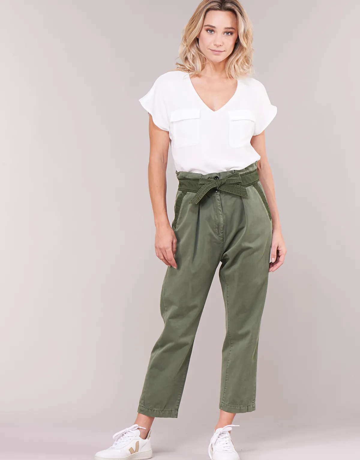 Pantalons^G-Star Raw - BRONSON ARMY PAPERBAG Kaki