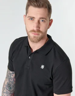 T-shirts & Polos^G-Star Raw - DUNDA SLIM POLO SS Noir