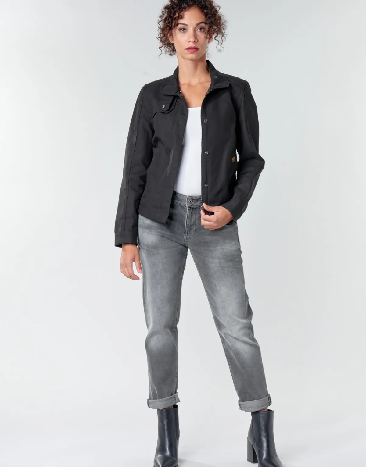 Jeans^G-Star Raw - KATE BOYFRIEND WMN Gris