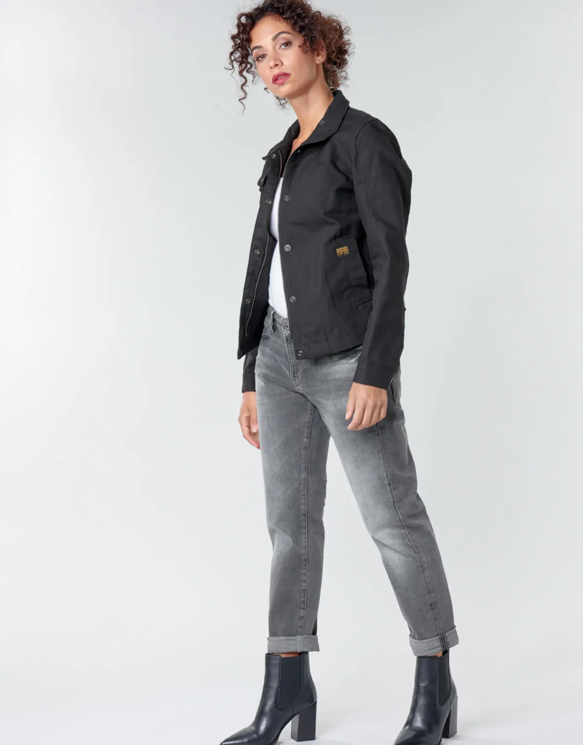 Jeans^G-Star Raw - KATE BOYFRIEND WMN Gris