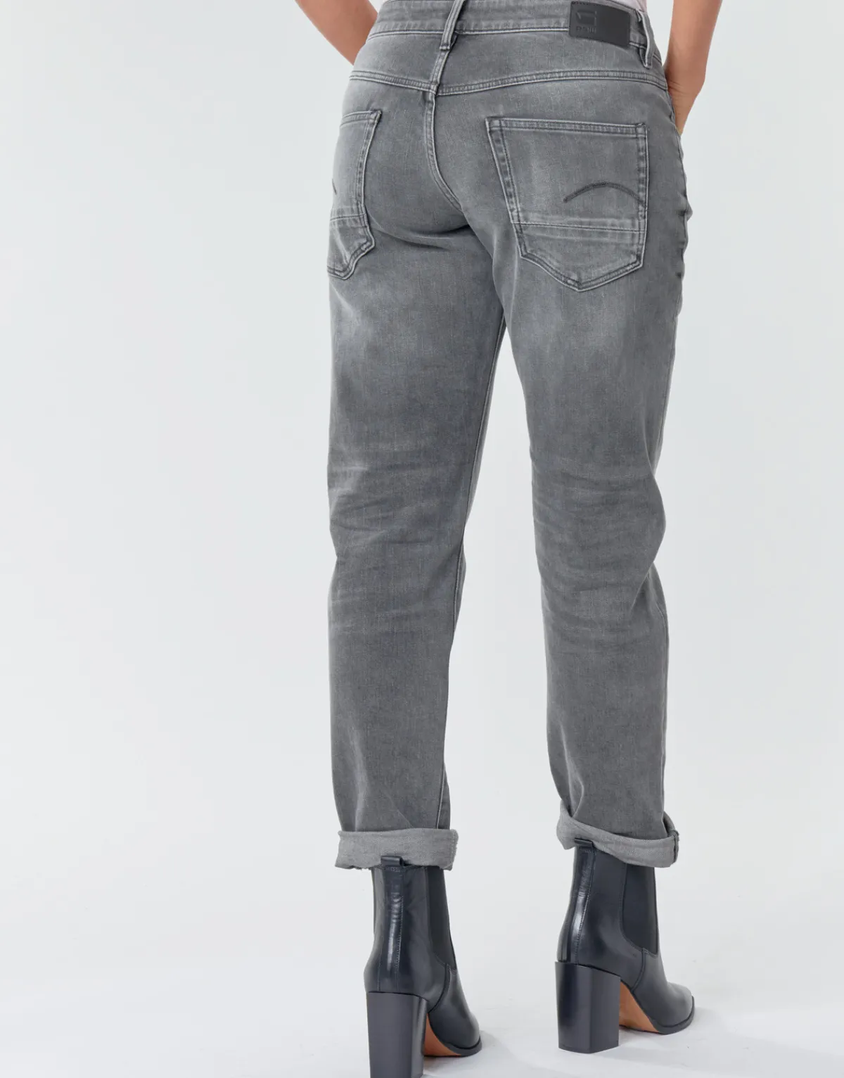 Jeans^G-Star Raw - KATE BOYFRIEND WMN Gris