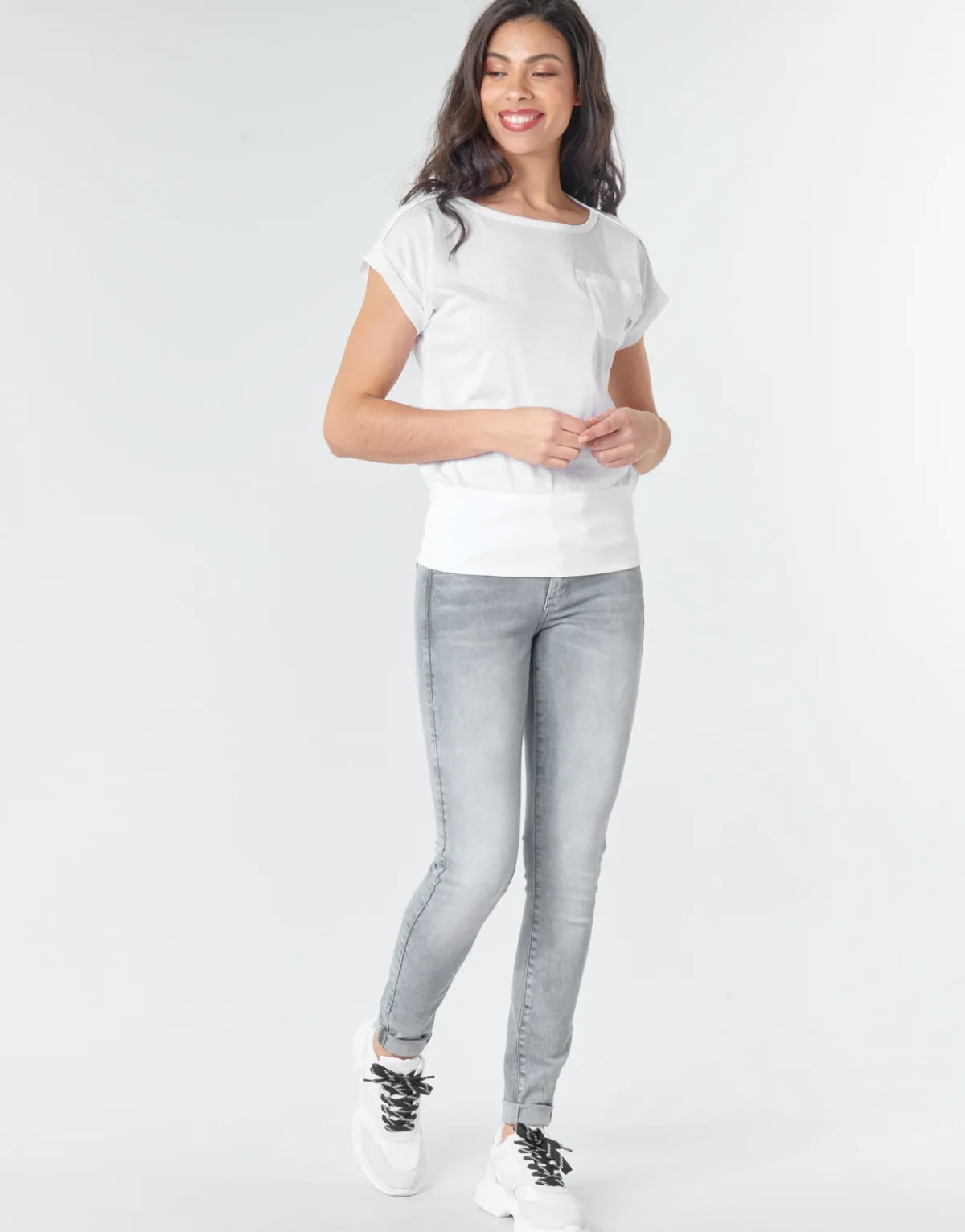 Jeans^G-Star Raw - LYNN MID SKINNY WMN Gris
