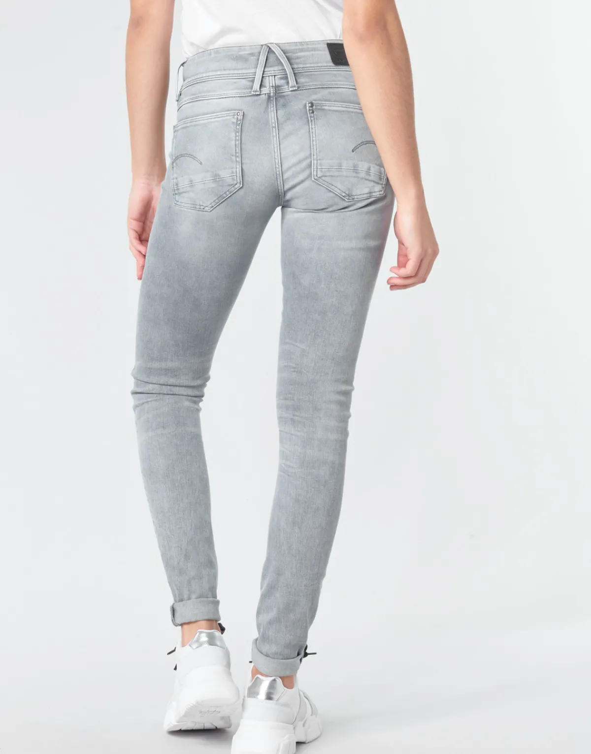 Jeans^G-Star Raw - LYNN MID SKINNY WMN Gris