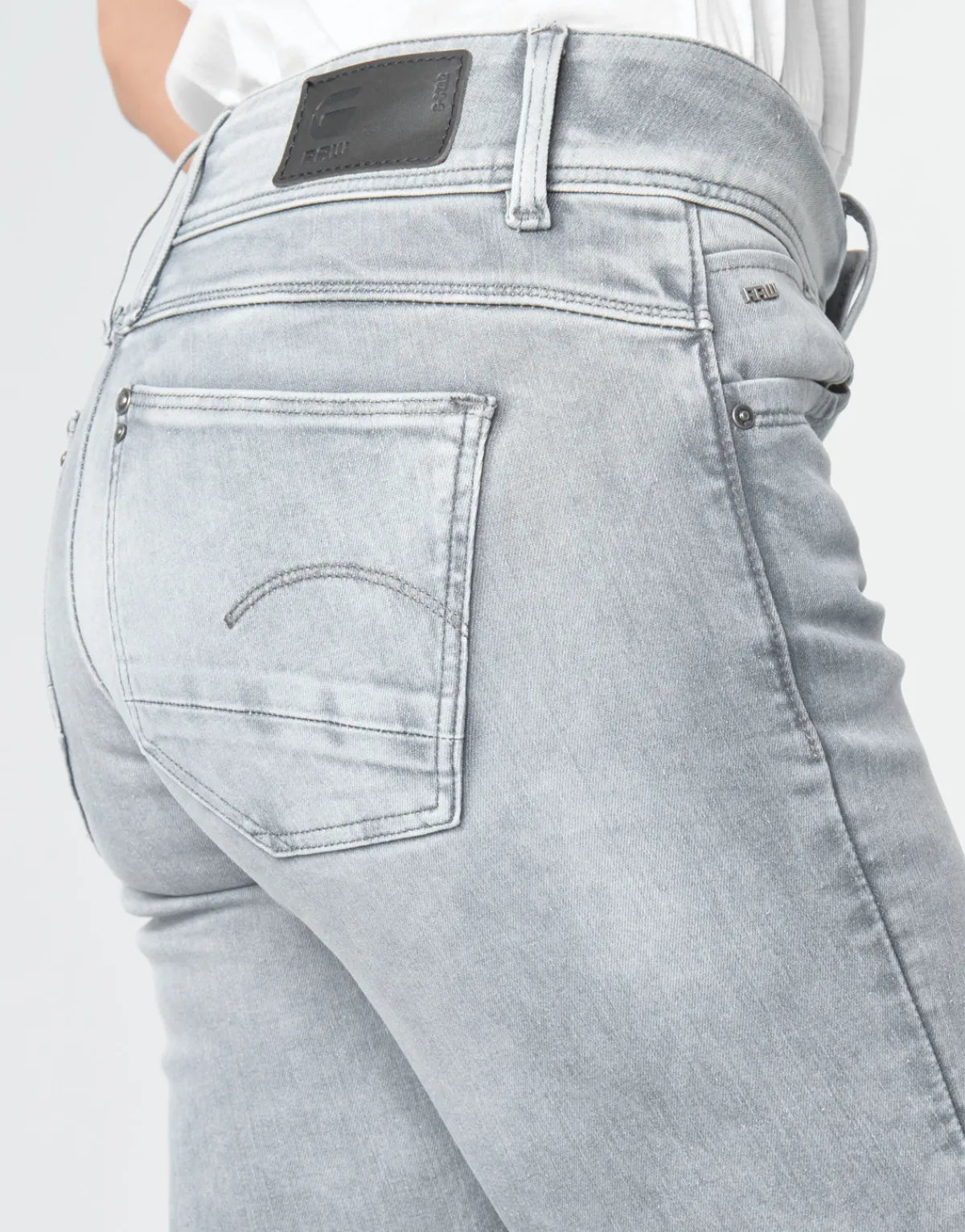 Jeans^G-Star Raw - LYNN MID SKINNY WMN Gris