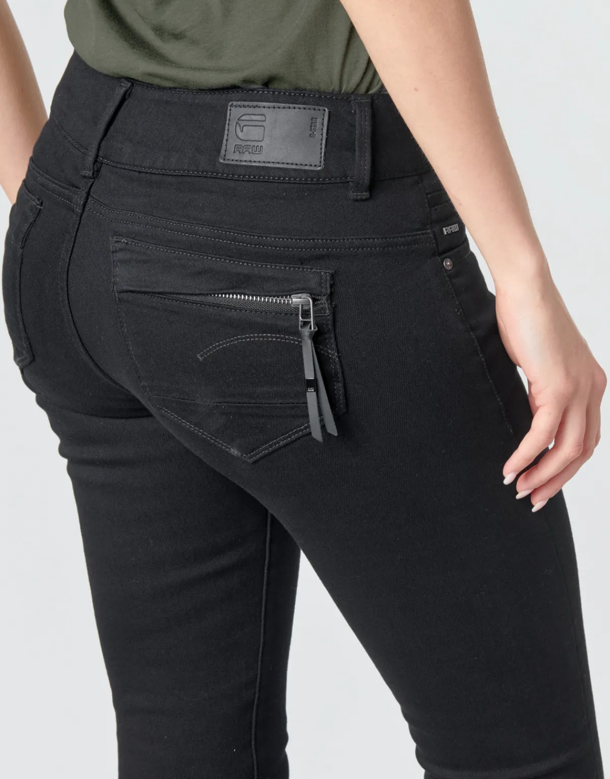 Jeans^G-Star Raw - MIDGE CODY MID SKINNY WMN Noir