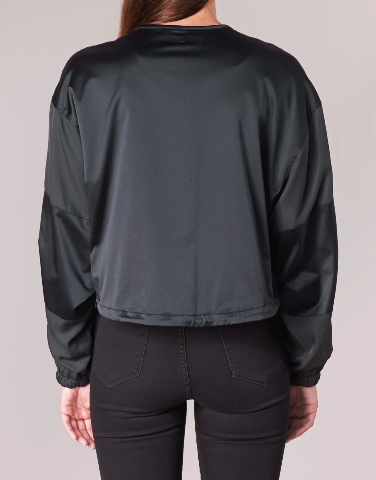 Vestes^G-Star Raw - RACKAM OS CROPPED BOMBER Noir