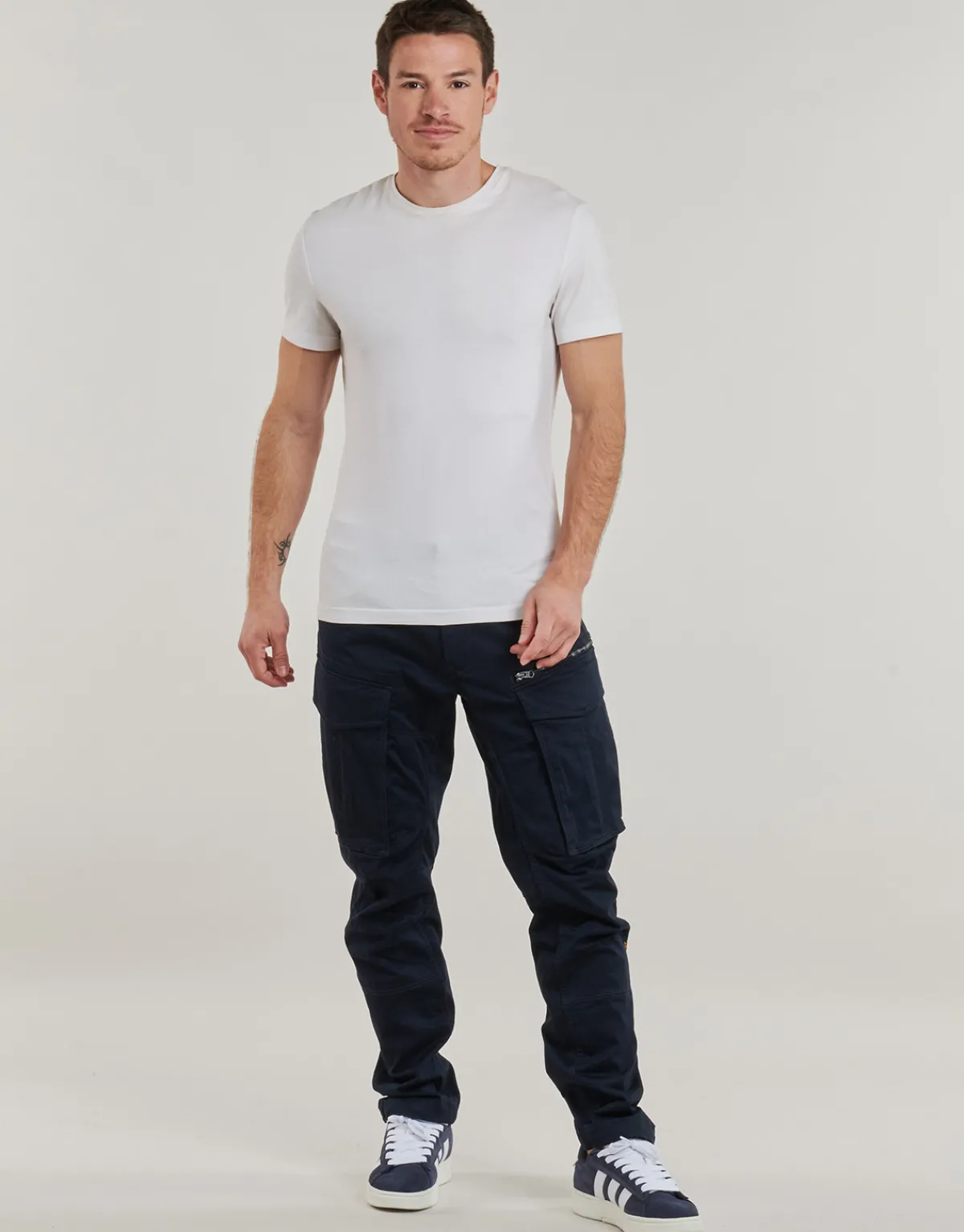Pantalons^G-Star Raw - ROVIC ZIP 3D REGULAR TAPERED Marine