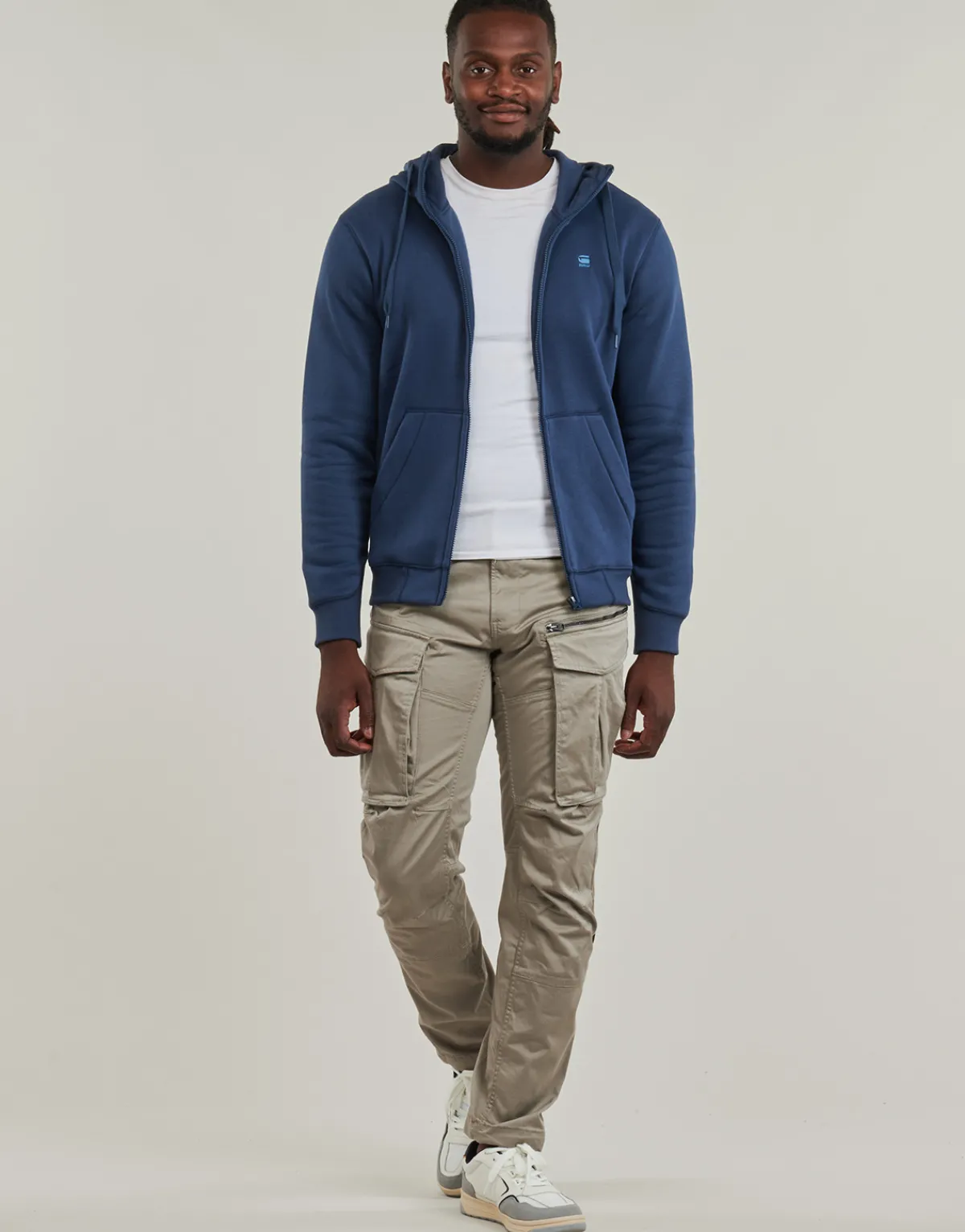 Pantalons^G-Star Raw - ROVIC ZIP 3D REGULAR TAPERED Gris