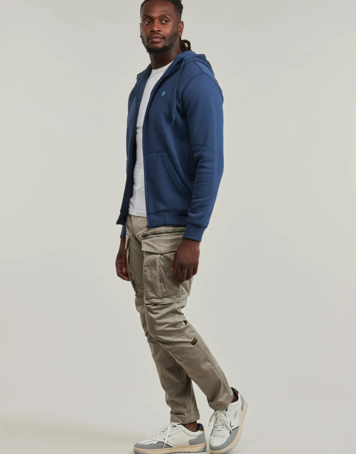 Pantalons^G-Star Raw - ROVIC ZIP 3D REGULAR TAPERED Gris