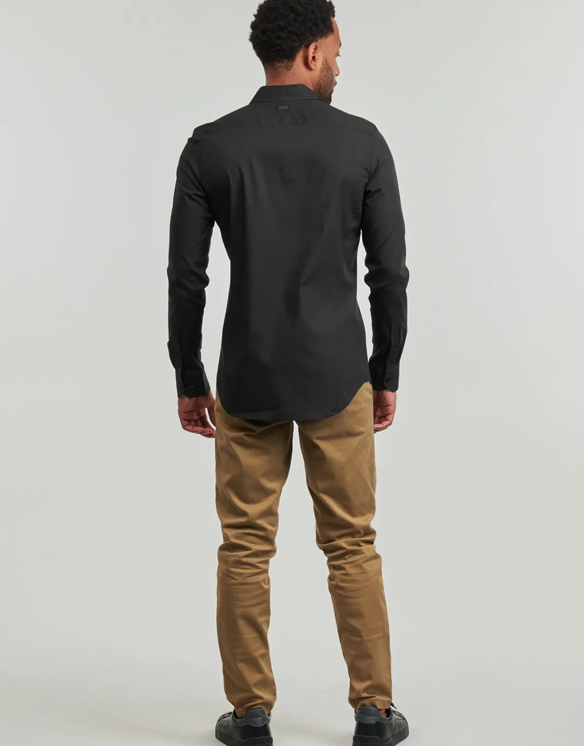 Chemises^G-Star Raw - UNIFORM SLIM SHIRT LS Noir
