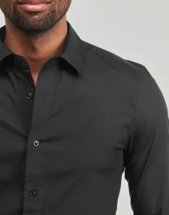 Chemises^G-Star Raw - UNIFORM SLIM SHIRT LS Noir