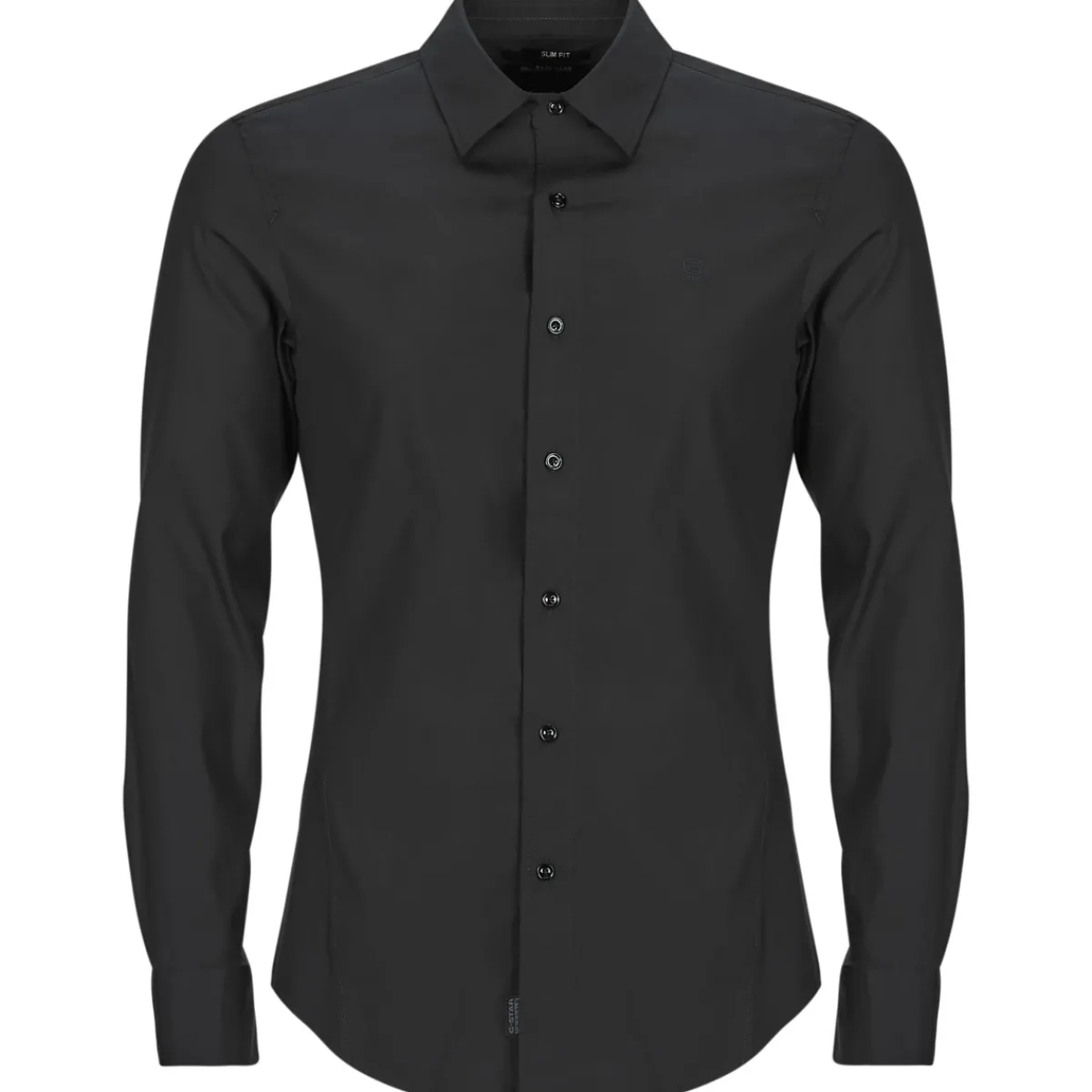 Chemises^G-Star Raw - UNIFORM SLIM SHIRT LS Noir