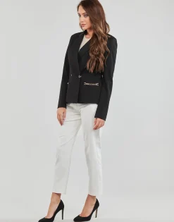 Vestes^Guess - ADELE CHAIN BLAZER Noir