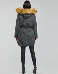 Manteaux^Guess - BERENICE PARKA Noir