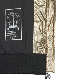 Manteaux^Guess - BICE METALLIC HOODIE PUFFER Bronze