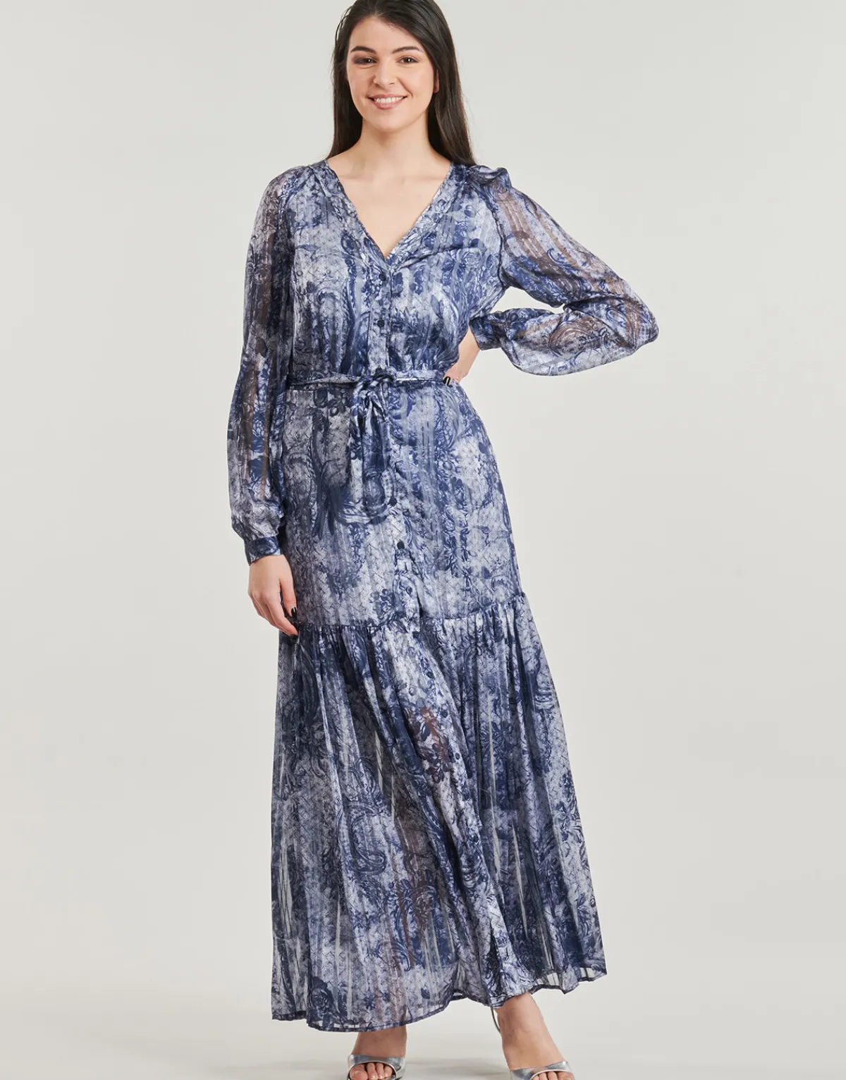 Robes^Guess - BREANNA LONG Bleu
