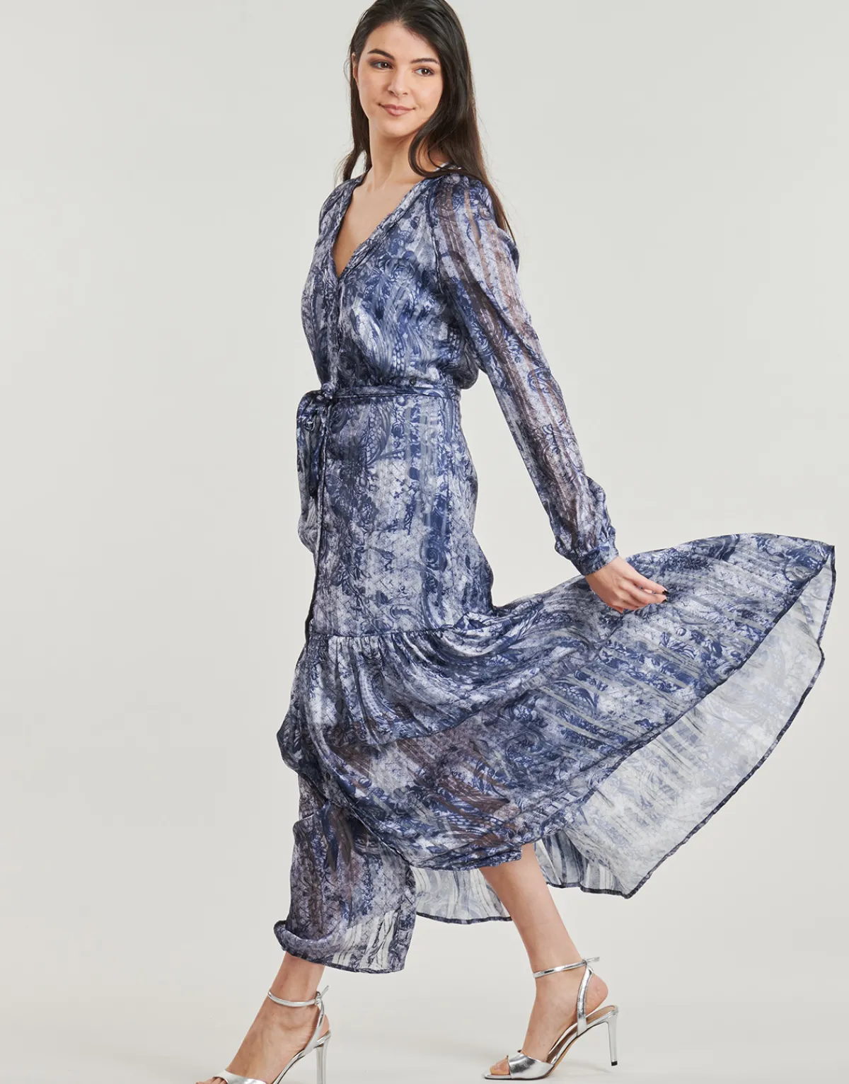 Robes^Guess - BREANNA LONG Bleu
