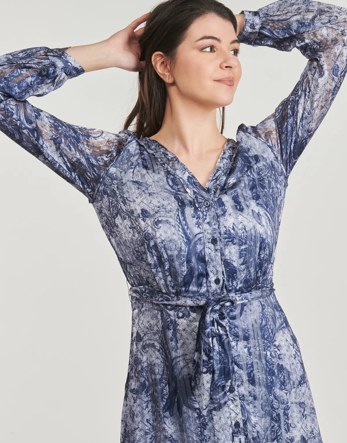Robes^Guess - BREANNA LONG Bleu