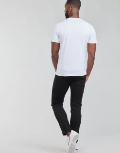 T-shirts & Polos^Guess - CN SS ORIGINAL LOGO TEE Blanc