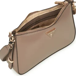 Sacs À Main^Guess - DARYNA TOP ZIP SHOULDER Taupe