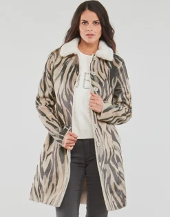 Manteaux^Guess - EDITH REVERSIBLE COAT Multicolore