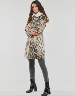 Manteaux^Guess - EDITH REVERSIBLE COAT Multicolore