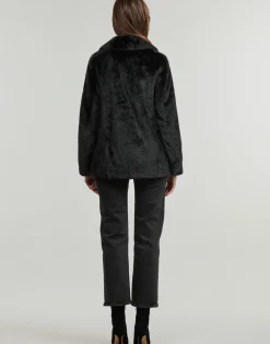 Manteaux^Guess - FILOMENA FAUX FUR JKT Noir