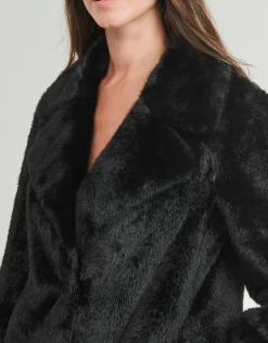 Manteaux^Guess - FILOMENA FAUX FUR JKT Noir