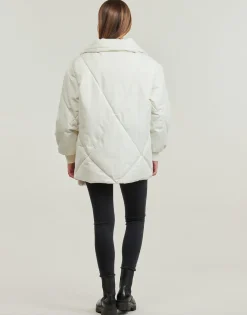 Manteaux^Guess - 4G LOGO PUFFER JACKET Blanc