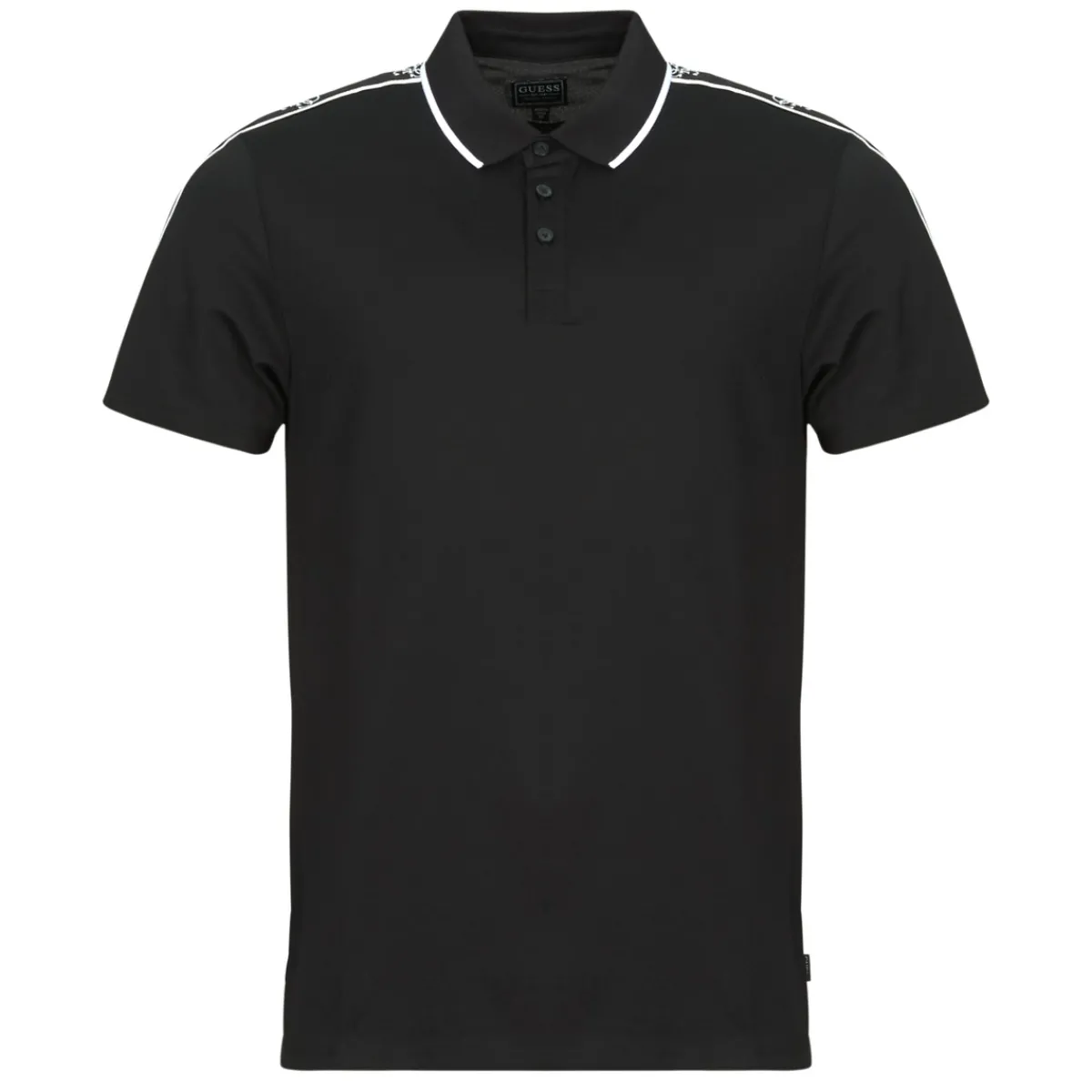 T-shirts & Polos^Guess - QUATTO G TAPE Noir