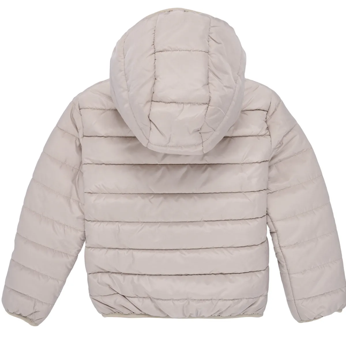 Manteaux^Guess - HOODED LS PADDED PUFFER W ZIP Beige