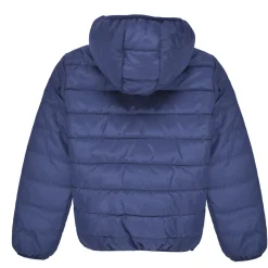 Manteaux^Guess - HOODED LS PADDED PUFFER W ZIP Bleu