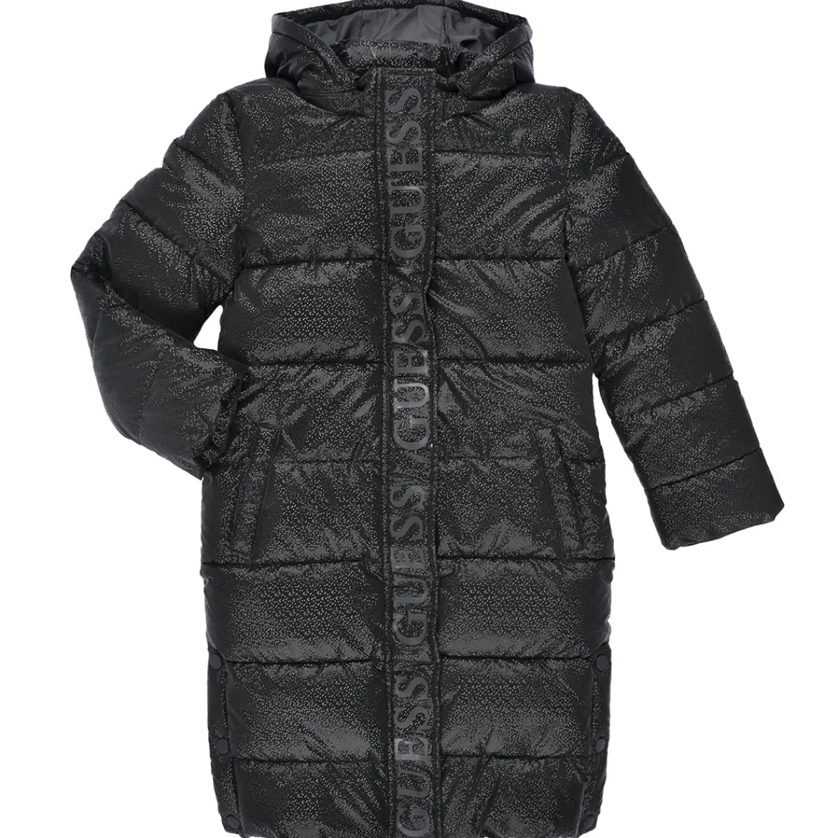 Manteaux^Guess - HOODED PADDED LS JACKET W/ZIP Noir