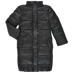 Manteaux^Guess - HOODED PADDED LS JACKET W/ZIP Noir