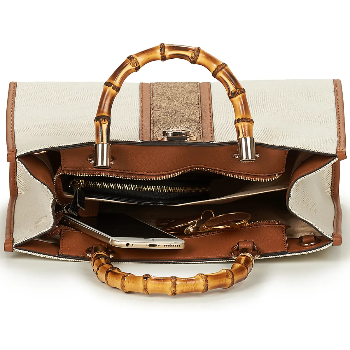 Cabas / Sacs Shopping^Guess - KERIMA TOTE Beige