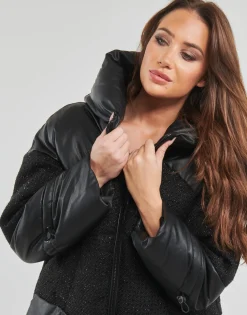 Manteaux^Guess - LEA JACKET Noir