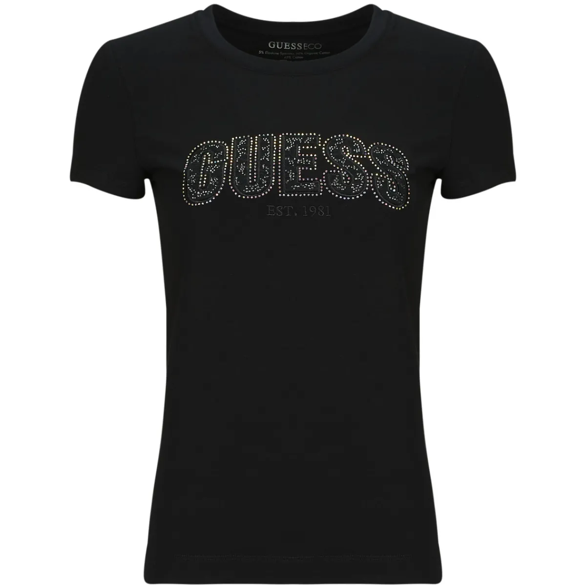 T-shirts & Polos^Guess - LOGO LACE Noir